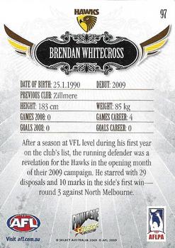 2009 Select AFL Pinnacle #97 Brendan Whitecross Back
